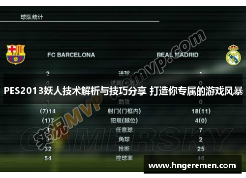 PES2013妖人技术解析与技巧分享 打造你专属的游戏风暴